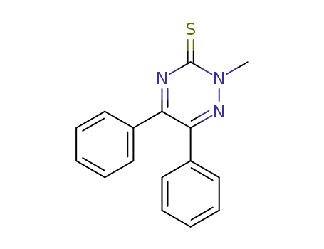 Molecular Structure of 69570-07-6 (1,2,4-Triazine-3(2H)-thione, 2-methyl-5,6-diphenyl-)