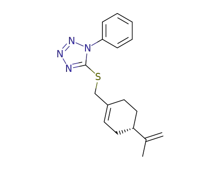 Molecular Structure of 132118-25-3 (5-<(-)-perillylthio>-1-phenyl-1H-tetrazole)