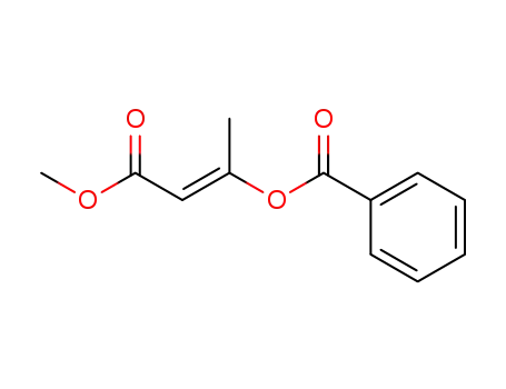 Molecular Structure of 53067-25-7 (2-Butenoic acid, 3-(benzoyloxy)-, methyl ester, (E)-)