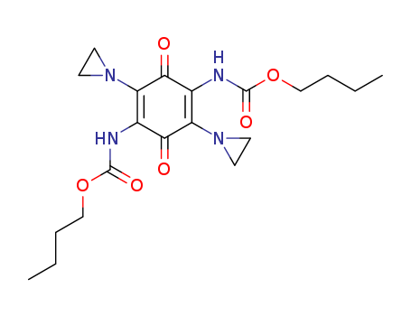 (2,5-BIS(1-AZIRIDINYL)-3,6-DIOXO-1,4-CYCLOHEXADIENE-1,4-DIYL)BISCARBAM IC ACID DIBUTYL ESTER
