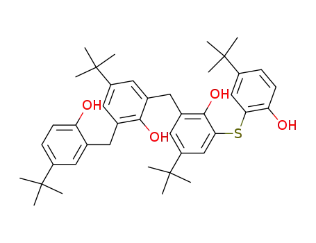 2-<3-<3-(5-t-butyl-2-hydroxyphenylthio)-5-t-butylsalicyl>-5-t-butylsalicyl>-4-t-butylphenol