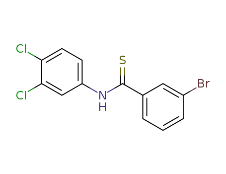 Molecular Structure of 127367-98-0 (3-bromo-N-(3,4-dichlorophenyl)benzenecarbothioamide)