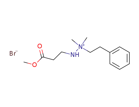 Hydrazinium, 2-(3-methoxy-3-oxopropyl)-1,1-dimethyl-1-(2-phenylethyl)-,
bromide