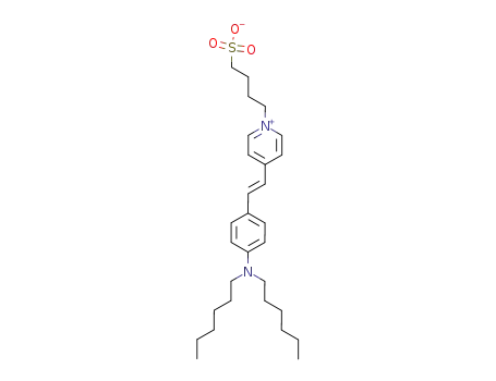 Molecular Structure of 90133-77-0 (1-(4-sulfonatobutyl)-4-<p-(di-n-hexylamino)styryl>pyridinium betaine)