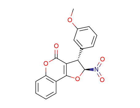 (2S,3S)-3-(3-Methoxy-phenyl)-2-nitro-2,3-dihydro-furo[3,2-c]chromen-4-one