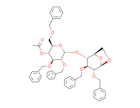O-(4-O-acetyl-2,3,6-tri-O-benzyl-α-D-glucopyranosyl)-(1->4)-1,6-anhydro-2,3-di-O-benzyl-β-D-glucopyranose