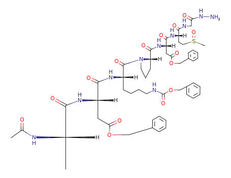 Ac-Ala-Asp(OBzl)-Lys(Z)-Pro-Asp(OBzl)-Met(O)-Gly-NHNH<sub>2</sub>