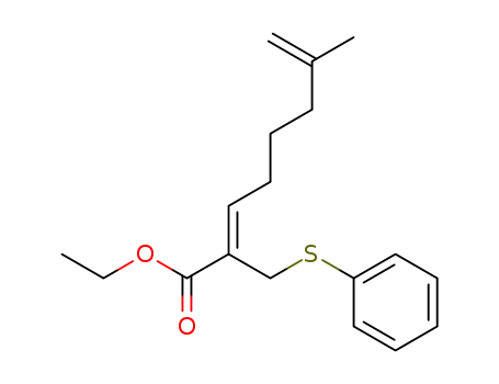 ethyl (Z)-2-<(phenylthio)methyl>-7-methyl-2,7-octadienoate
