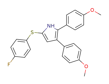 2,3-Bis(4-methoxyphenyl)-5-(4-fluorphenylthio)-pyrrol