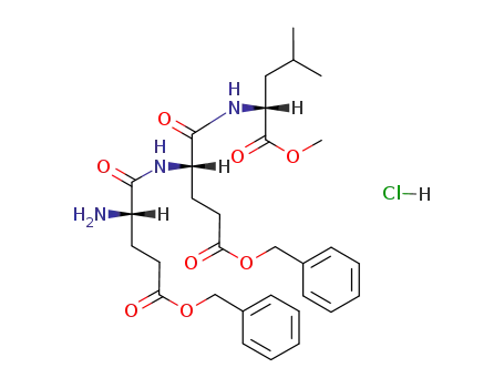 (S)-2-[(S)-2-((S)-2-Amino-4-benzyloxycarbonyl-butyrylamino)-4-benzyloxycarbonyl-butyrylamino]-4-methyl-pentanoic acid methyl ester; hydrochloride