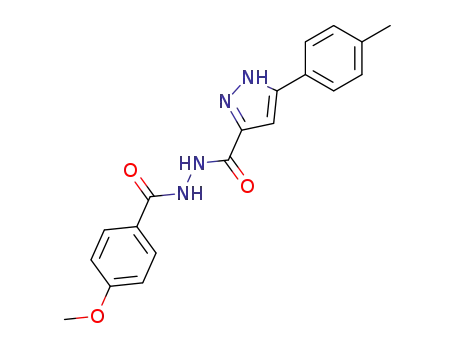 4-Methoxy-benzoic acid N'-(5-p-tolyl-1H-pyrazole-3-carbonyl)-hydrazide