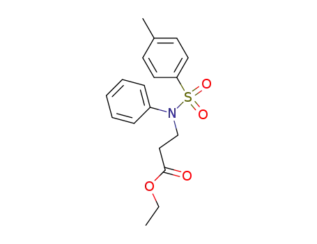Molecular Structure of 76263-72-4 (ethyl N-tosyl-β-anilinopropionate)