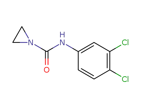 Molecular Structure of 15460-48-7 (N-(3,4-Dichlorophenyl)-1-aziridinecarboxamide)