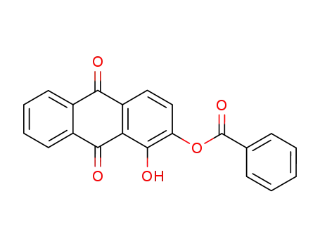 Molecular Structure of 75697-69-7 (1-hydroxy-9,10-dioxo-9,10-dihydroanthracen-2-yl benzoate)