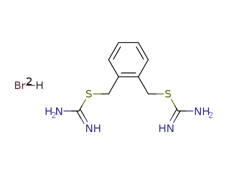 benzene-1,2-diyldimethanediyl dicarbamimidothioate dihydrobromide
