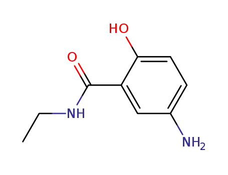 Molecular Structure of 114259-86-8 (Benzamide, 5-amino-N-ethyl-2-hydroxy-)