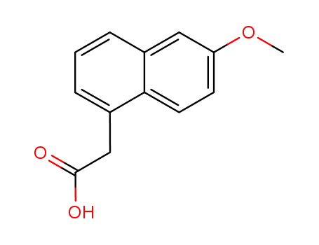 Molecular Structure of 87901-81-3 ((6-METHOXY-1-NAPHTHYL)ACETIC ACID)