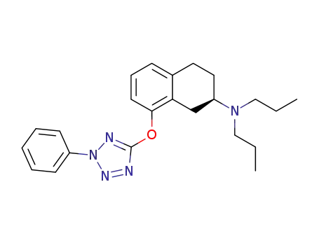 Molecular Structure of 87395-03-7 (2-Naphthalenamine,
1,2,3,4-tetrahydro-8-[(1-phenyl-1H-tetrazol-5-yl)oxy]-N,N-dipropyl-, (R)-)