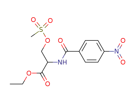 N-<4-Nitro-benzoyl>-O-mesylserin-aethylester
