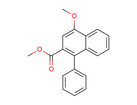 Molecular Structure of 78250-30-3 (Methyl 4-methoxy-1-phenyl-2-naphthoate)