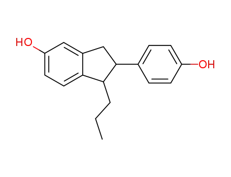 1H-Inden-5-ol, 2,3-dihydro-2-(4-hydroxyphenyl)-1-propyl-