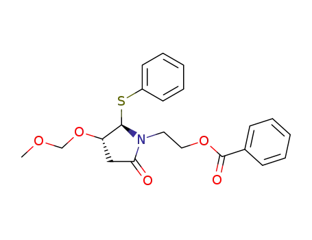 (2R,3S)-1-(2-benzoyloxyethyl)-3-methoxymethoxy-2-phenylthiopyrrolidin-5-one