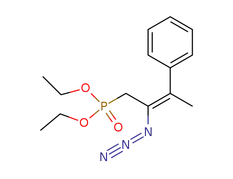 ((E)-2-Azido-3-phenyl-but-2-enyl)-phosphonic acid diethyl ester