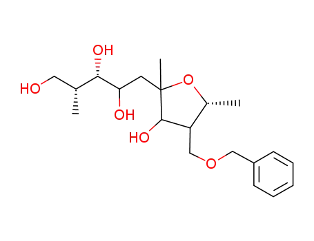 (4ξ,6ξ,7ξ,8ξ)-6,9-anhydro-8-<(benzyloxy)methyl>-2,5,8,10-tetradeoxy-2-methyl-6-C-methyl-D-glycero-D-threo-decitol