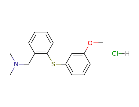 Benzenemethanamine, N,N-dimethyl-2-((3-methoxyphenyl)thio)-, hydrochloride