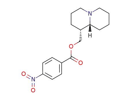 Molecular Structure of 38734-34-8 (4-nitro-benzoic acid-((9a<i>R</i>)-(9a<i>r</i>)-octahydroquinolizin-1<i>t</i>-ylmethyl ester))