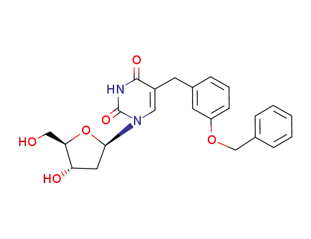 Molecular Structure of 115066-09-6 (Thymidine, a-[3-(phenylmethoxy)phenyl]-)