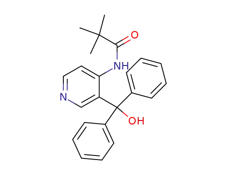 Molecular Structure of 125867-30-3 (diphenyl(4-pivaloylamino-3-pyridyl)methanol)