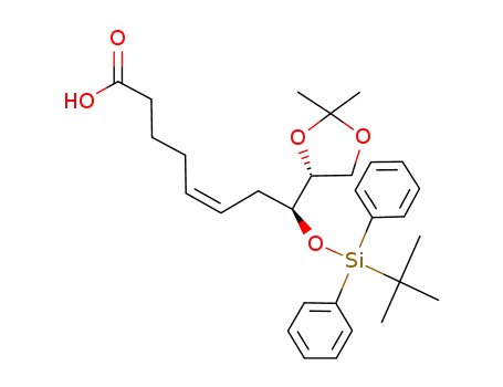 (Z)-(S)-8-(tert-Butyl-diphenyl-silanyloxy)-8-((R)-2,2-dimethyl-[1,3]dioxolan-4-yl)-oct-5-enoic acid