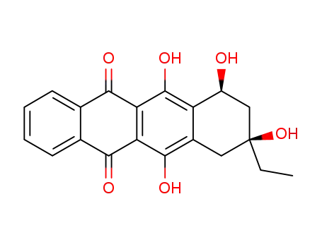 (S)-cis-3-ethyl-1,2,3,4,6,11-hexahydro-1,3,5,12-tetrahydroxynaphthacene-6,11-quinone