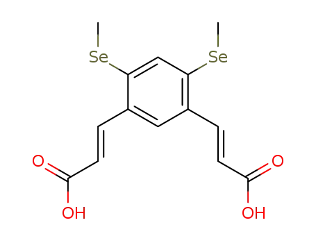 (E)-3-[5-((E)-2-Carboxy-vinyl)-2,4-bis-methylselanyl-phenyl]-acrylic acid