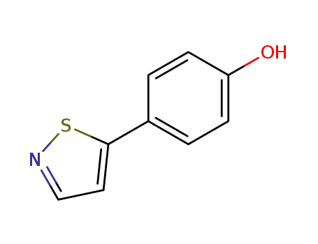 Molecular Structure of 68535-60-4 (4-ISOTHIAZOL-5-YLPHENOL)