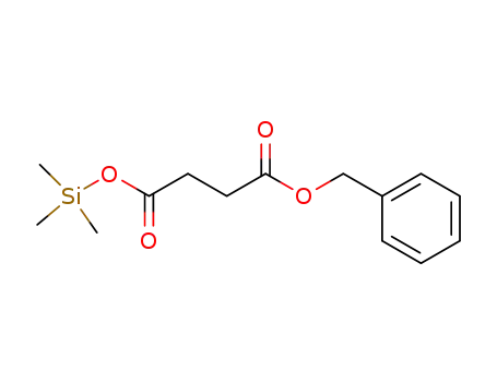 Molecular Structure of 75784-66-6 (Butanedioic acid, phenylmethyl trimethylsilyl ester)