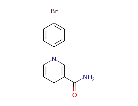 Molecular Structure of 121809-27-6 (3-Pyridinecarboxamide, 1-(4-bromophenyl)-1,4-dihydro-)