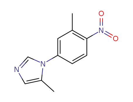 Molecular Structure of 102791-95-7 (5-Methyl-1-(3-methyl-4-nitro-phenyl)-1H-imidazole)