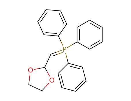 Molecular Structure of 78950-65-9 (Phosphorane, (1,3-dioxolan-2-yl-methylene)triphenyl-)