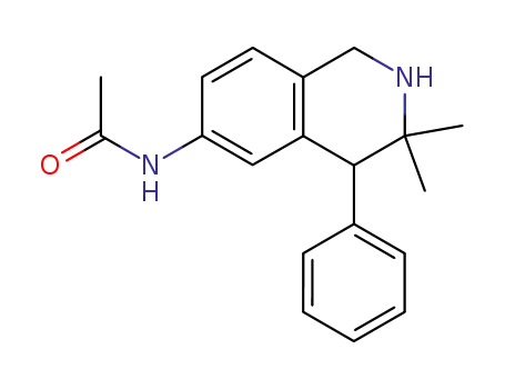 Acetamide,
N-(1,2,3,4-tetrahydro-3,3-dimethyl-4-phenyl-6-isoquinolinyl)-