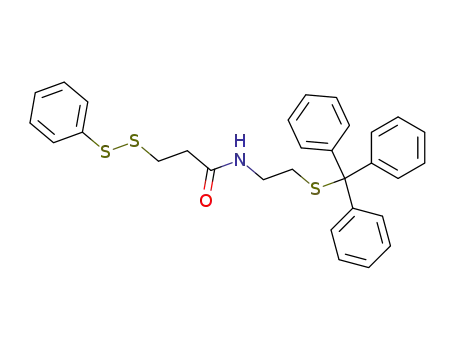 Molecular Structure of 3312-97-8 (N-(2-Tritylthio-ethyl)-5-phenyl-4,5-dithiapentansaeureamid)