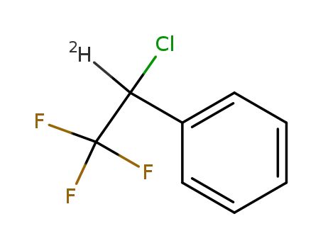 Molecular Structure of 78844-54-9 (α-Chlor-α-Deutero-β,β,β-trifluoraethylbenzol)