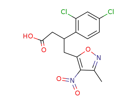 3-(2,4-dichlorophenyl)-4-(3-methyl-4-nitroisoxazol-5-yl)butanoic acid