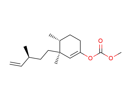 Carbonic acid (3S,4R)-3,4-dimethyl-3-((S)-3-methyl-pent-4-enyl)-cyclohex-1-enyl ester methyl ester