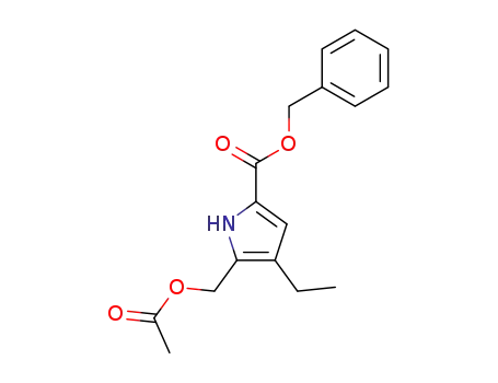 1H-Pyrrole-2-carboxylic acid, 5-[(acetyloxy)methyl]-4-ethyl-,
phenylmethyl ester