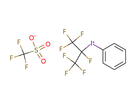 Molecular Structure of 82959-18-0 ((PERFLUOROISOPROPYL)PHENYLIODONIUM TRIFLUOROMETHANESULFONATE)