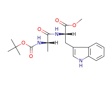 L-Tryptophan, N-[(1,1-dimethylethoxy)carbonyl]-L-alanyl-, methyl ester