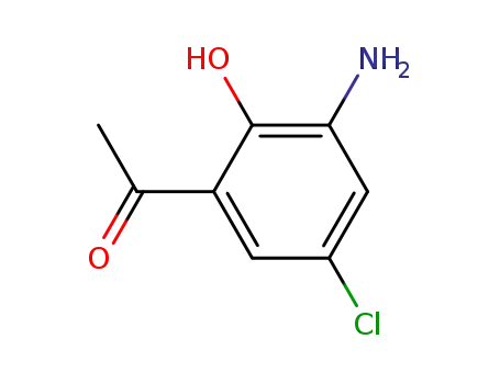 Molecular Structure of 21312-85-6 (3-AMINO-5-CHLORO-2-HYDROXYACETOPHENONE)