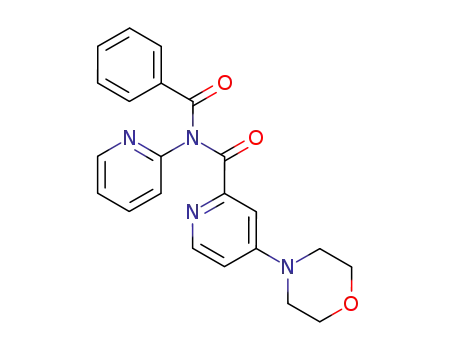 Molecular Structure of 82776-74-7 (N-(4-Morpholin-4-yl-pyridine-2-carbonyl)-N-pyridin-2-yl-benzamide)